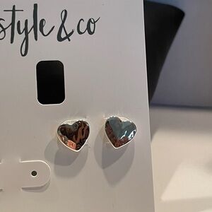Silver Heart Earrings